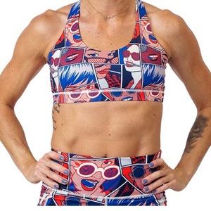 CVG Pop Art Sports Bra NWT